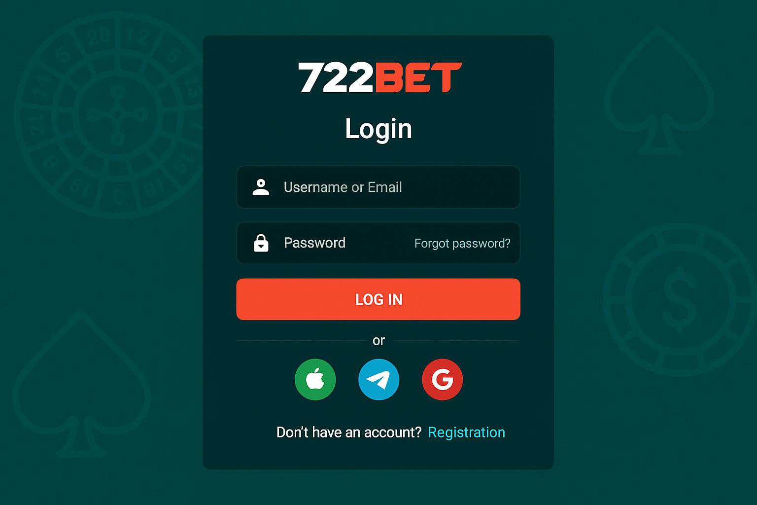 Não Perca tempo, o rRgistro na site 722BET